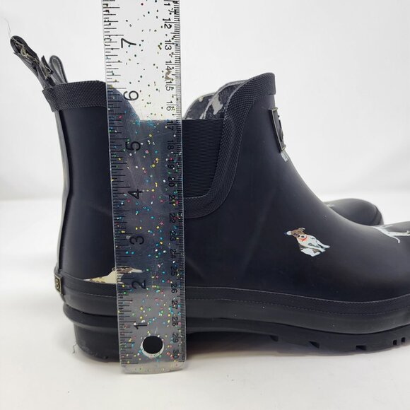 Joules Wellibob Dogs Rain Boots Women's Size‎ 11 Black - Picture 4 of 9
